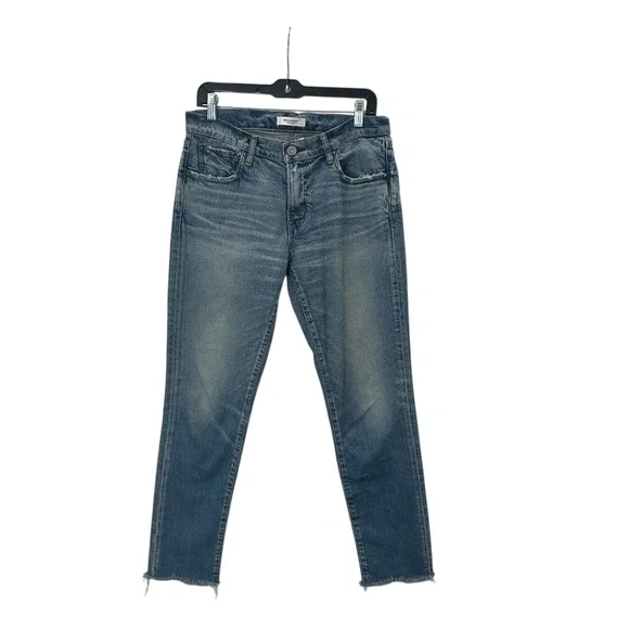 $360 Moussy Vintage Blue Hawthorne Skinny Jean In Light Blue Size 27